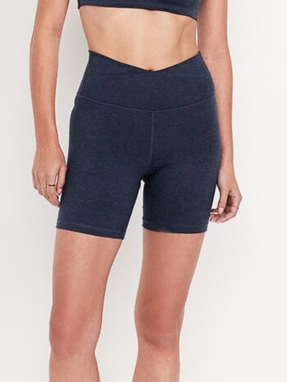 Old Navy Extra High-Waisted CloudComfy Biker Shorts -6-inch inseam Navy (XS) NWT